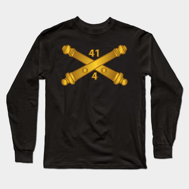 4th Bn 41st Artillery  w Branch X 300 Long Sleeve T-Shirt by twix123844